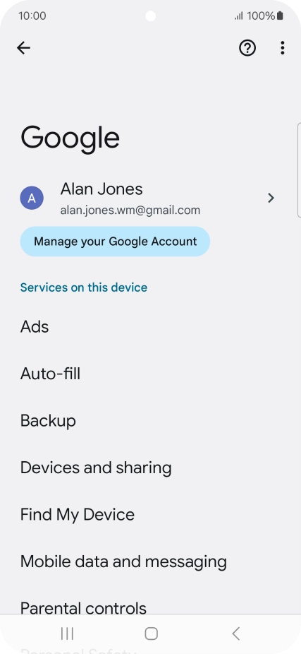 Press Backup. Press Backup.
