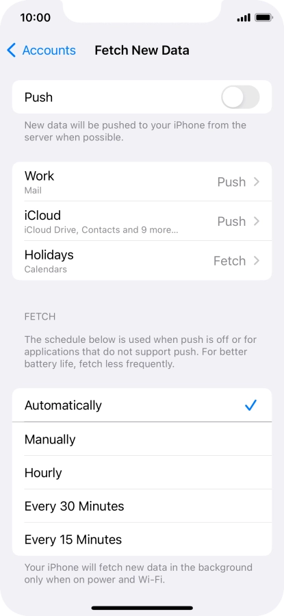 If you turn off the function, press the required setting. If you turn off the function, press the required setting.