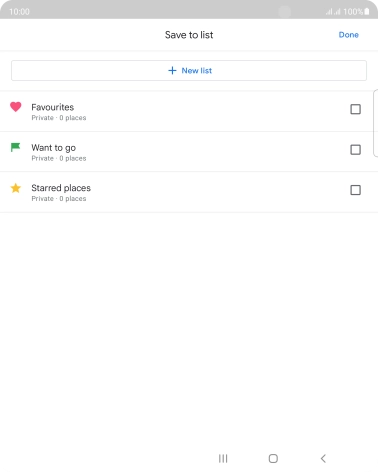 Press the required setting.