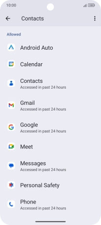 Press the required app. Press the required app.