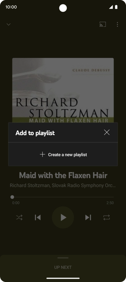 Press Create a new playlist.