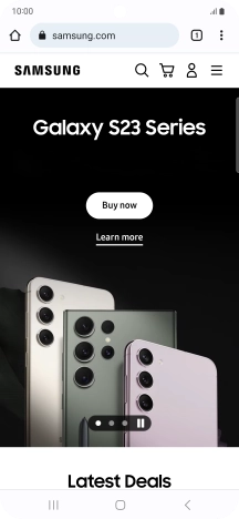 Press the menu icon. Press the menu icon.