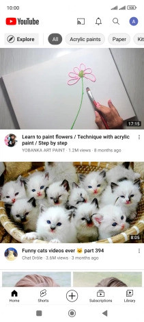 Press the upload icon.