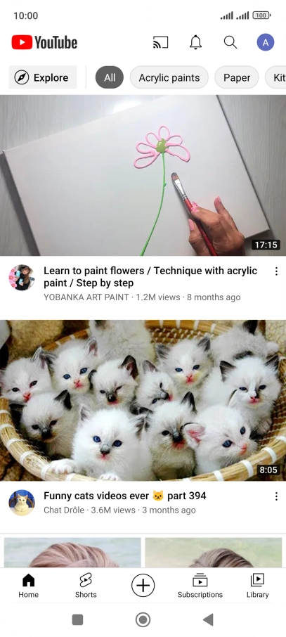 Press the upload icon.