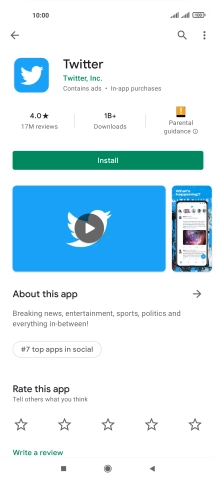 Press Install and follow the instructions on the screen to install the app.