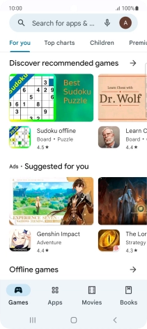Press the profile icon. Press the profile icon.