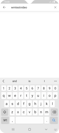 Key in the required search word and press the search icon.