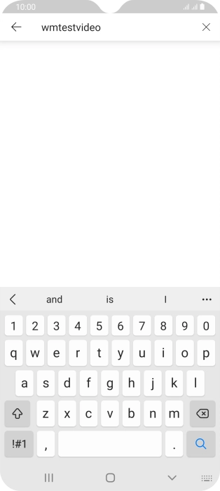 Key in the required search word and press the search icon.