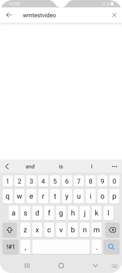 Key in the required search word and press the search icon.