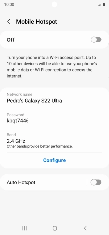 Press Configure. Press Configure.