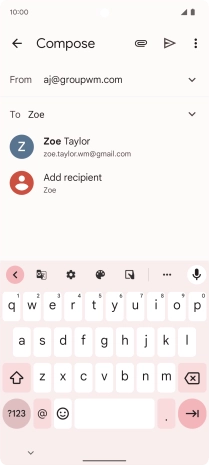 Press the required contact.