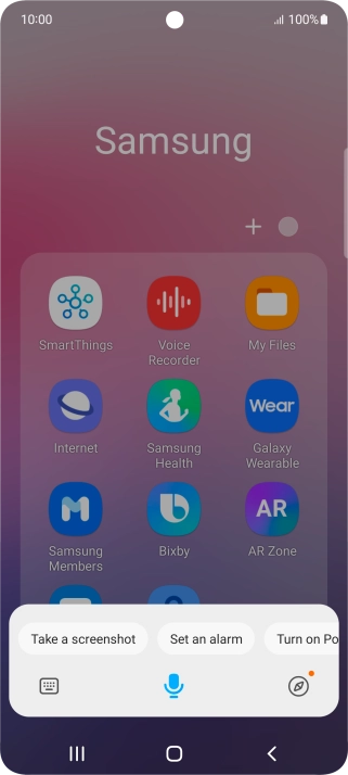 Press the explore icon.