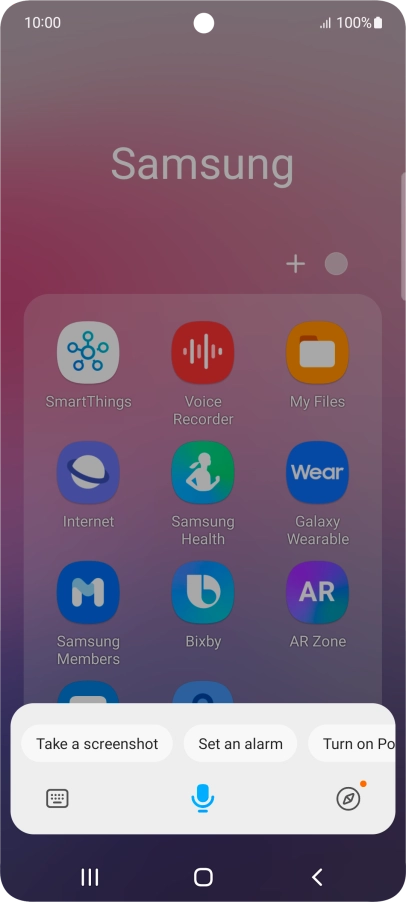 Press the explore icon.