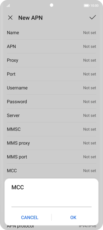 Key in 234 and press OK.