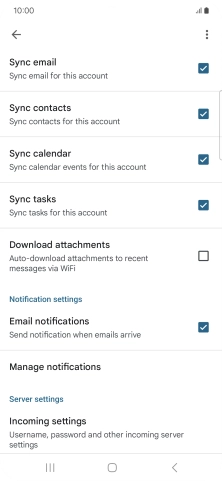 Press the field next to 