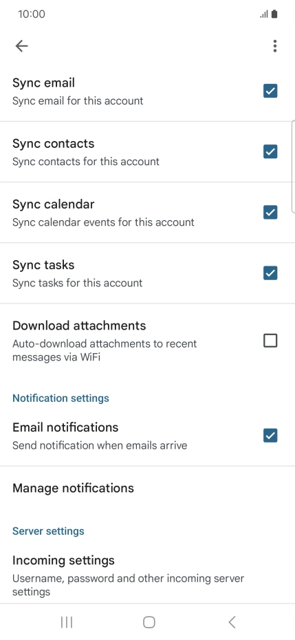 Press the field next to 