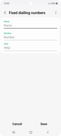 Press Name and key in the required name.