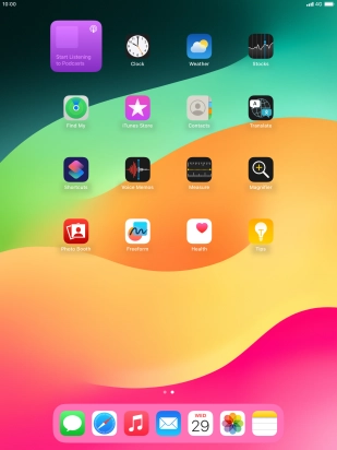 If you're using a Widget Stack: slide up or down on the stack to select the required widget.
