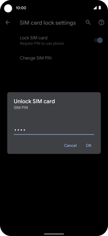 Key in your PIN and press OK.