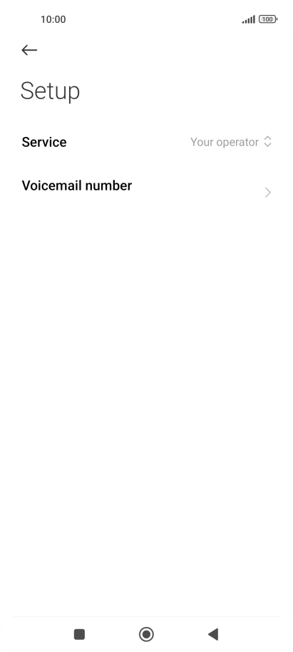 Press Voicemail number.