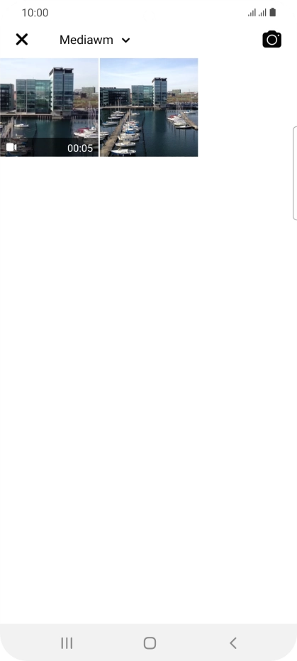 Press the required picture or video clip.