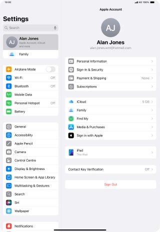 Slide your finger upwards starting from the bottom of the screen to return to the home screen.