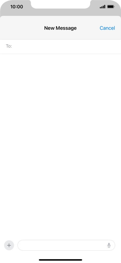 Press To: and key in the first letters of the recipient's name.