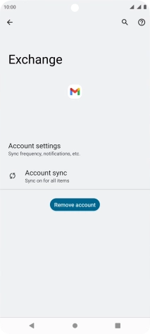 Press Remove account.