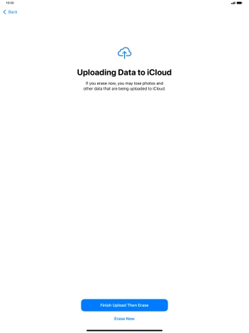 Press Erase Now. Press Erase Now.