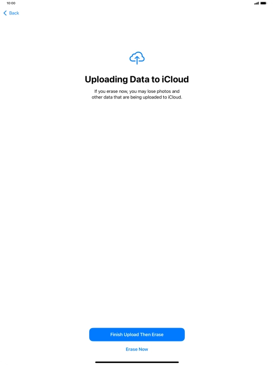 Press Erase Now. Press Erase Now.