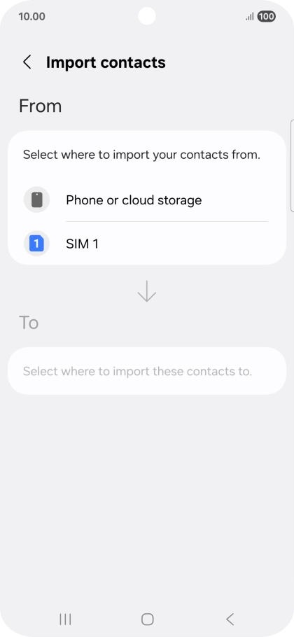 Press the name of the SIM.