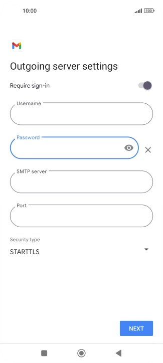 Press the field below 
