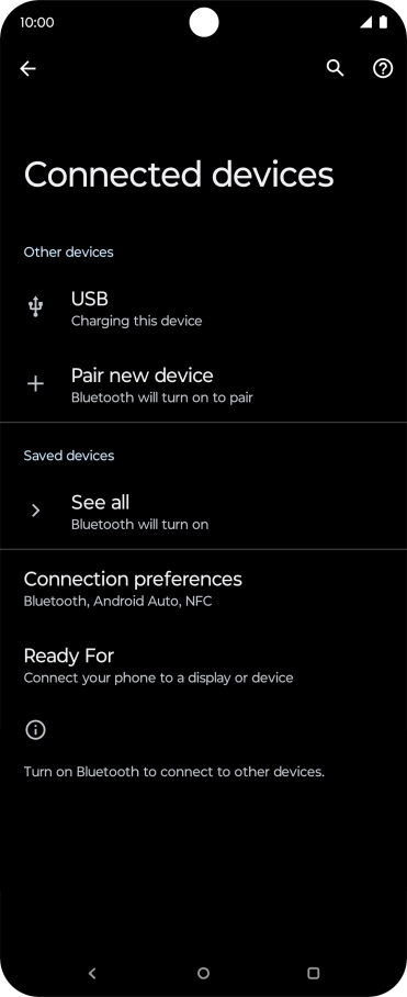 Press Connection preferences.