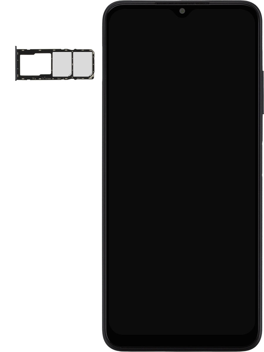 Turn the memory card so the angled corner of the memory card matches the angled corner of the memory card holder and place the card in the holder.