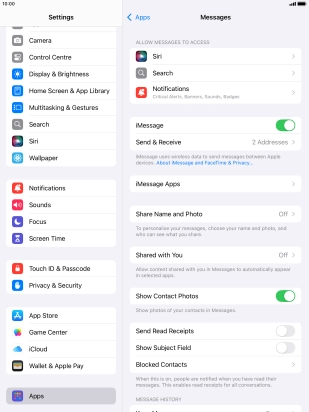 Press the Home key to return to the home screen.