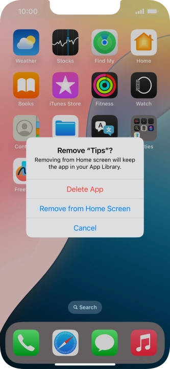 Press Delete App. Press Delete App.