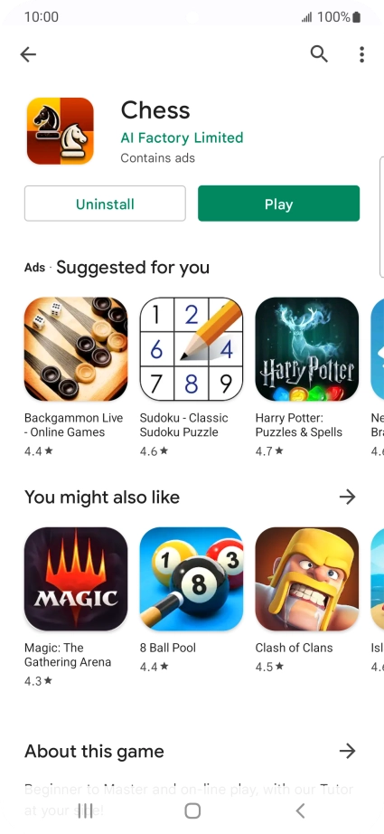Press the Home key to return to the home screen.