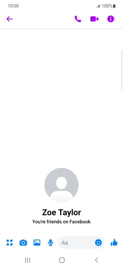 Press the text input field.