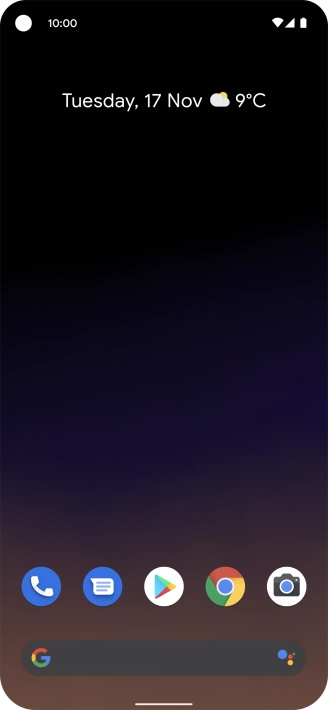 The Wi-Fi icon shows that your phone is connected to a Wi-Fi network.