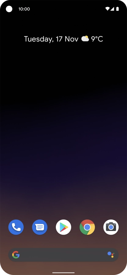 The Wi-Fi icon shows that your phone is connected to a Wi-Fi network.