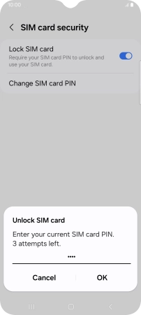 Key in your PIN and press OK.