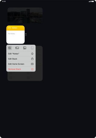 Press Edit Stack. Press Edit Stack.