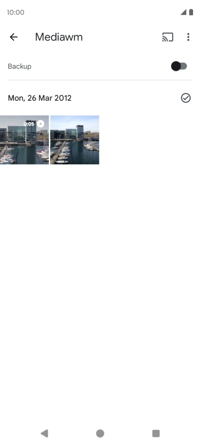 Press and hold any picture or video.