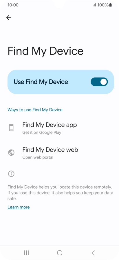 Press the Home key to return to the home screen.