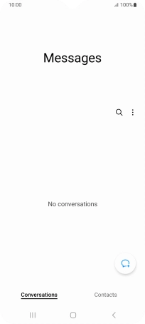 Press the menu icon.