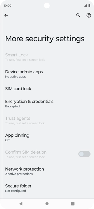 Press SIM card lock.