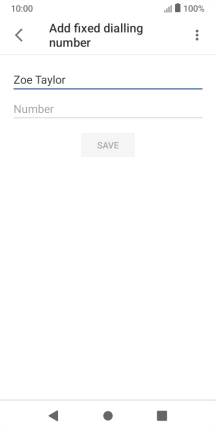 Press Number and key in the required phone number.