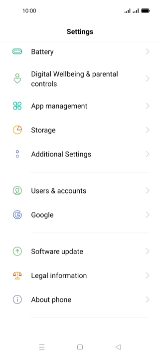 Press Users & accounts. Press Users & accounts.