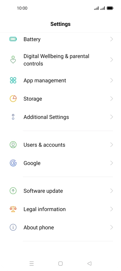 Press Users & accounts. Press Users & accounts.