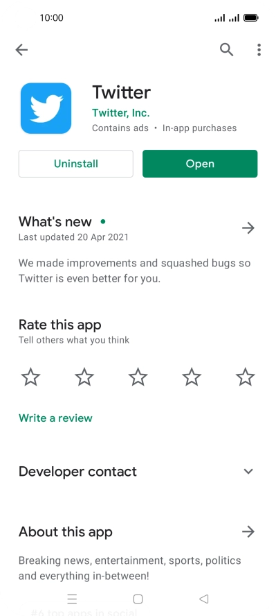 Press the Home key to return to the home screen.